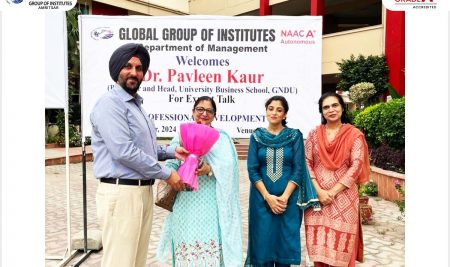 On 26th September 2024, the Department of Management organized a Guest Lecture on ‘Professional Development for Management Students  of MBA, BBA, and B.Com.